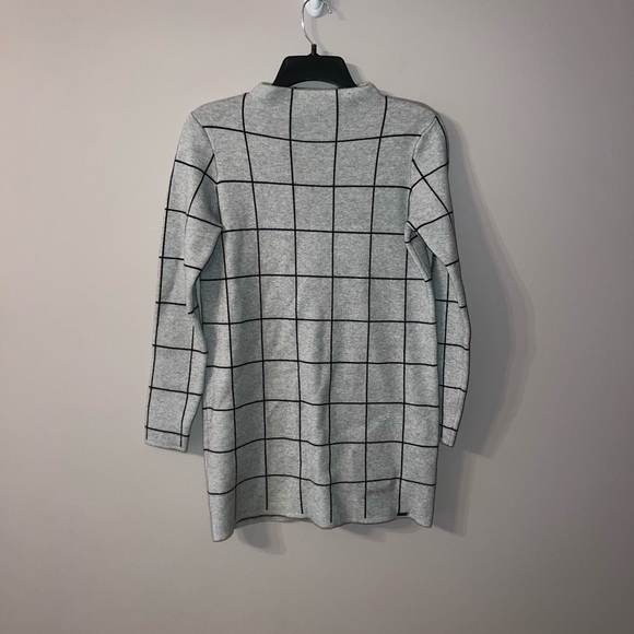 GRey and black windowpane pattern checkered Mohito dress size XS - Picture 1 of 7